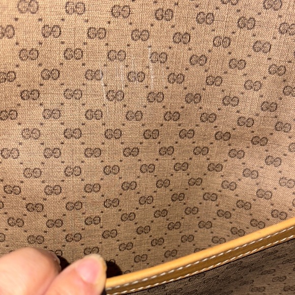 **Non-Authenticated** Vintage Gucci GG Canvas Leather Dual Braided Rope Handles - Picture 11 of 13